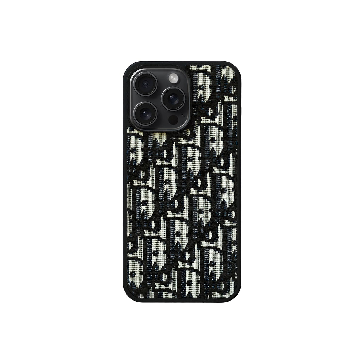 Luxury Black Monogram iPhone Case for iPhone 12
