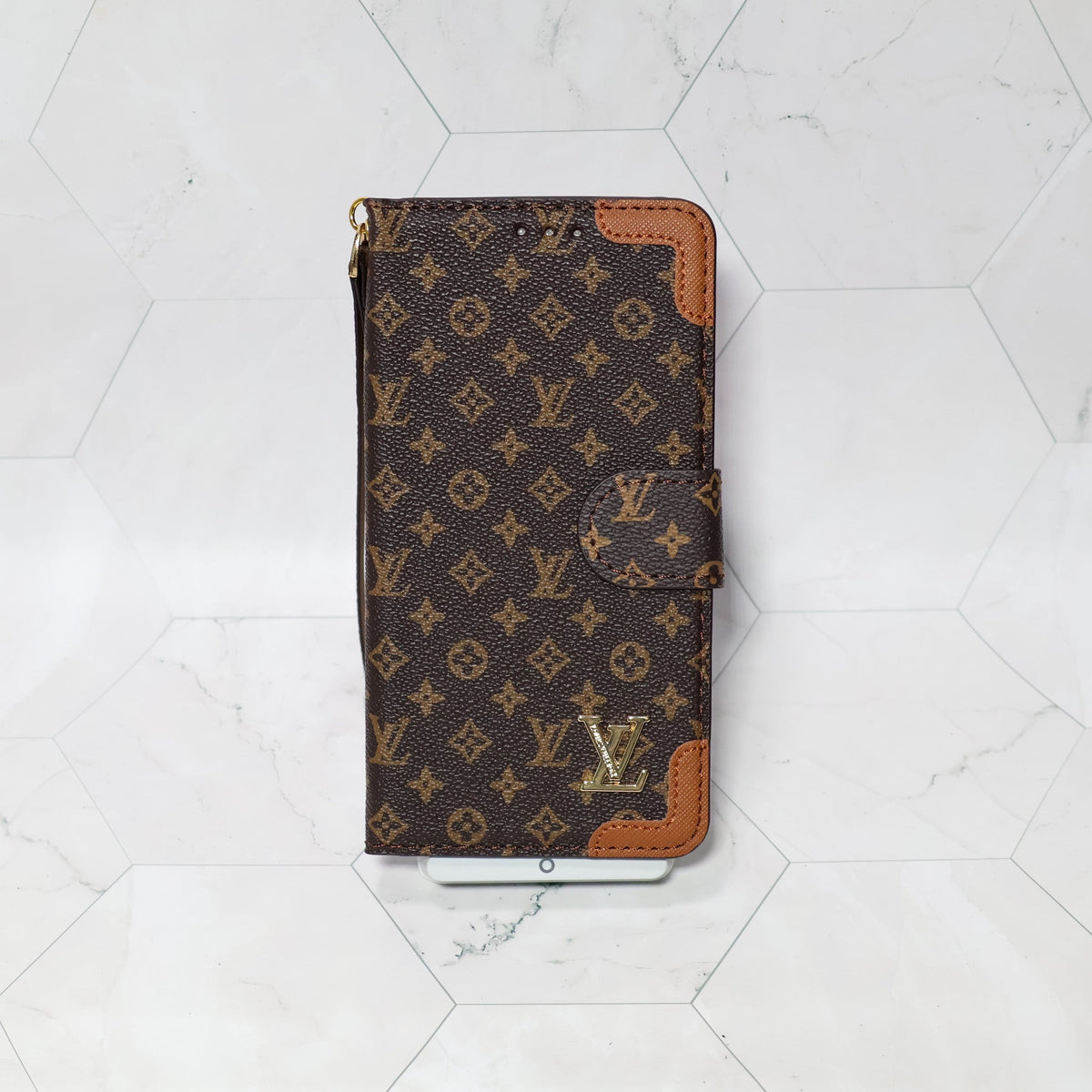 Folio LV Wallet Case Edge Patches For 12-17 / Pro / Pro Max / Plus for 12-pro-max