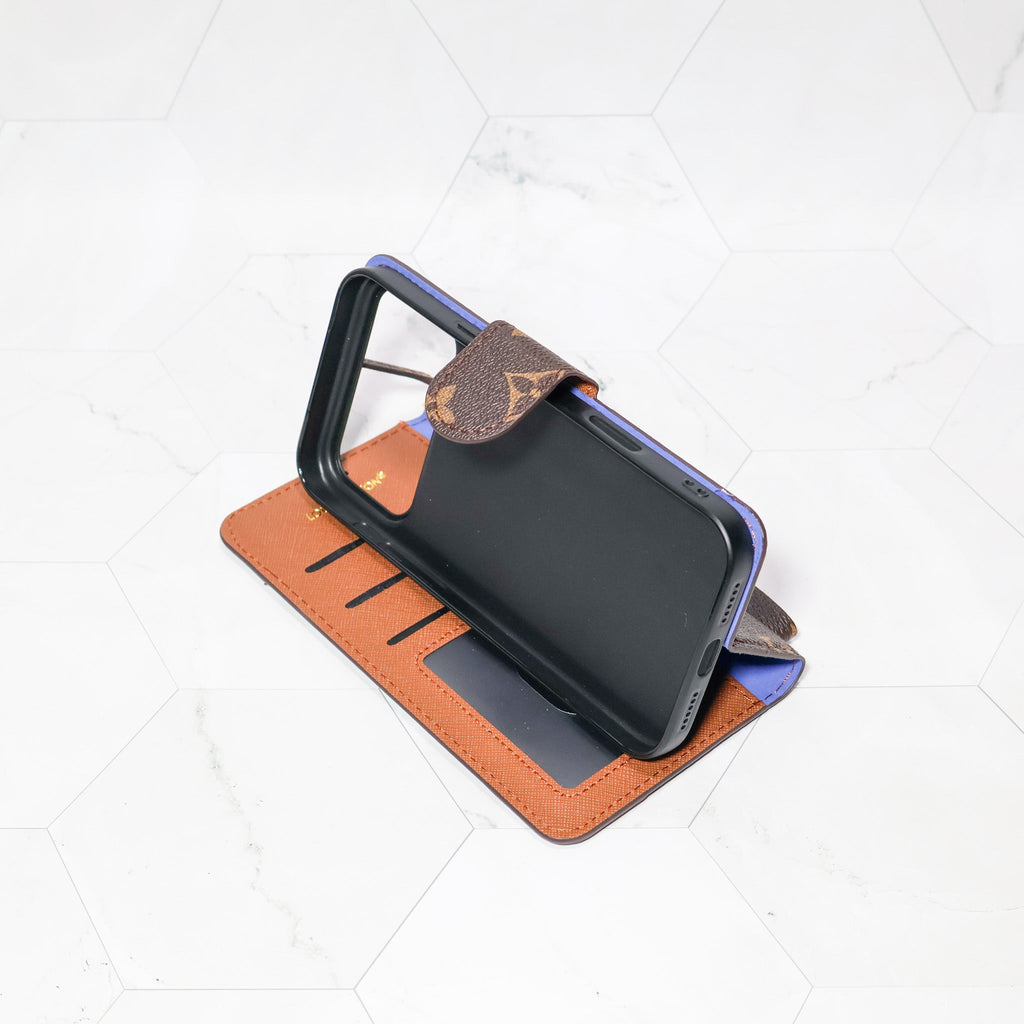 Folio LV Wallet Case Edge Patches For 12-17 / Pro / Pro Max / Plus for 12-pro