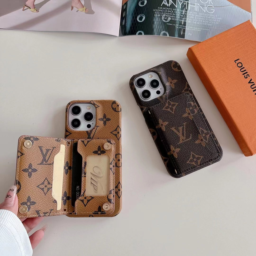 LV Wallet Card Phone Case For I Pro Max Plus for 11