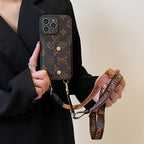Luxury Phone Wallet Crossbody Style Lanyard For iPhone 12 – 16 Pro Max Plus Series iPhone Case for 1