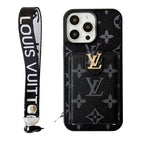 LV Hand Strap Phone Case Card Holder For I Pro Max Plus for 12