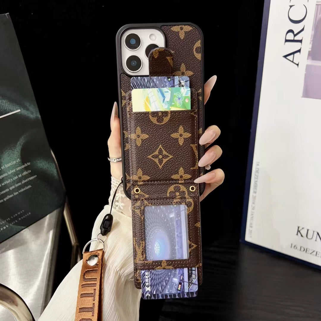 LV Hand Strap Phone Case Card Holder For I Pro Max Plus for 11-pro-max
