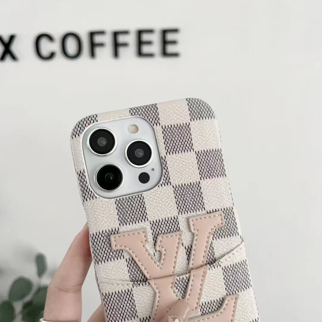 Card Holder LV iPhone Case Luxury Pattern For 12 13 14 Pro Max Series for 12-pro