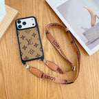 LV Classic Monogram iPhone Case Crossbody For 13-17 / Pro / Pro Max for 13-pro
