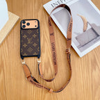 LV Classic Monogram iPhone Case Crossbody For 13-17 / Pro / Pro Max