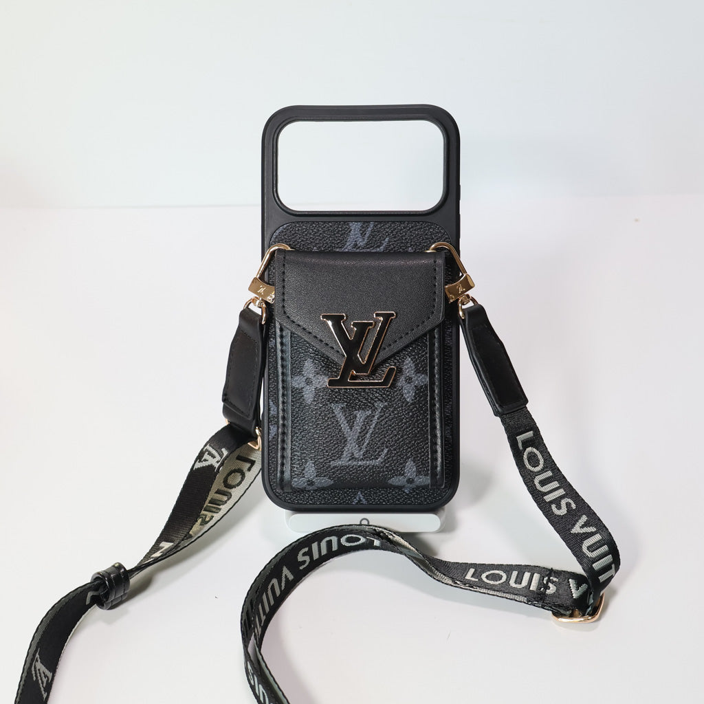 LV Crossbody iPhone 17 Series Case Card Holder for 17-pro