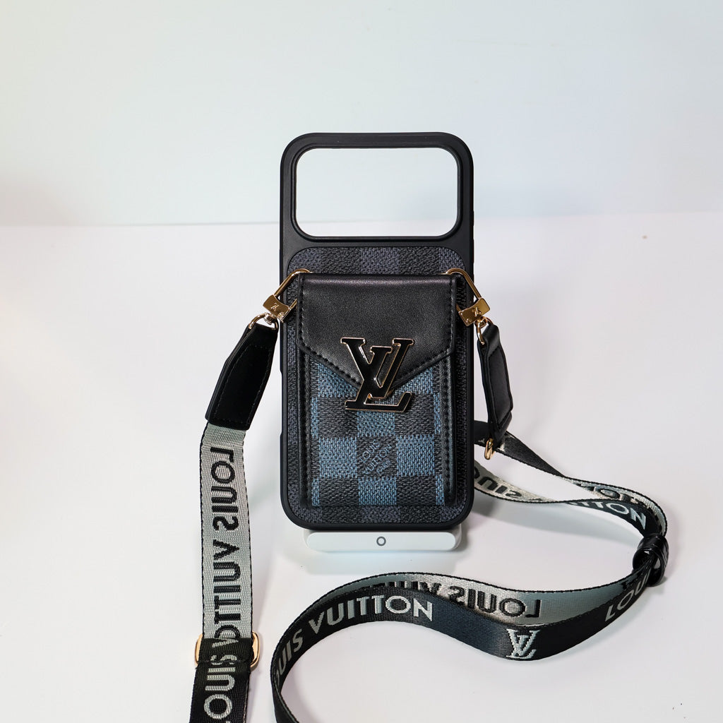 LV Crossbody iPhone 17 Series Case Card Holder for 17-air