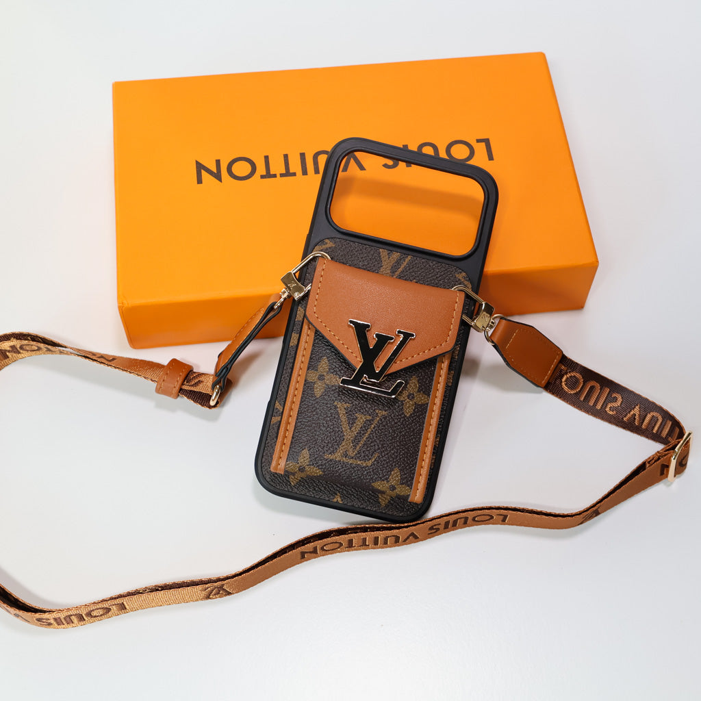 LV Crossbody iPhone 17 Series Case Card Holder