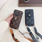 LV Crossbody Phone Case For iPhone 12-16 Pro Max Plus for 12-pro-max