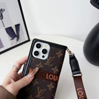 Luxury Crossbody Wallet Phone Case Card Holder For 12-16 Pro Max Plus