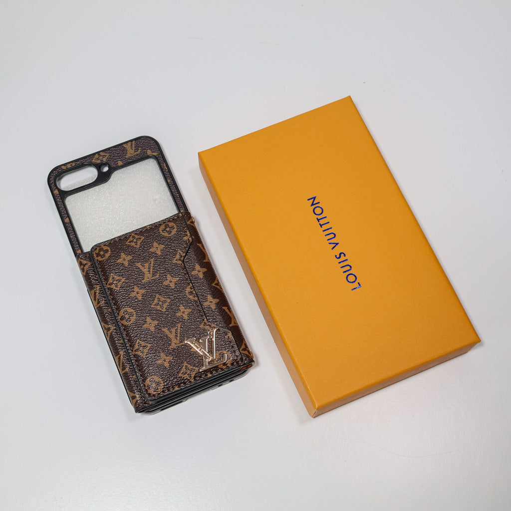 Luxury Z Flip Case Wallet Card Slot For 3 4 5 6 7 Series for z-flip-4
