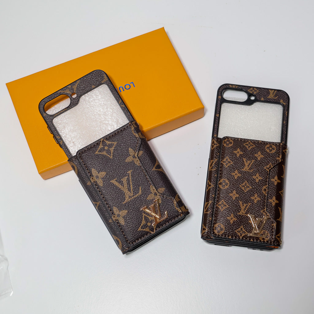 Luxury Z Flip Case Wallet Card Slot For 3 4 5 6 7 Series for z-flip-3