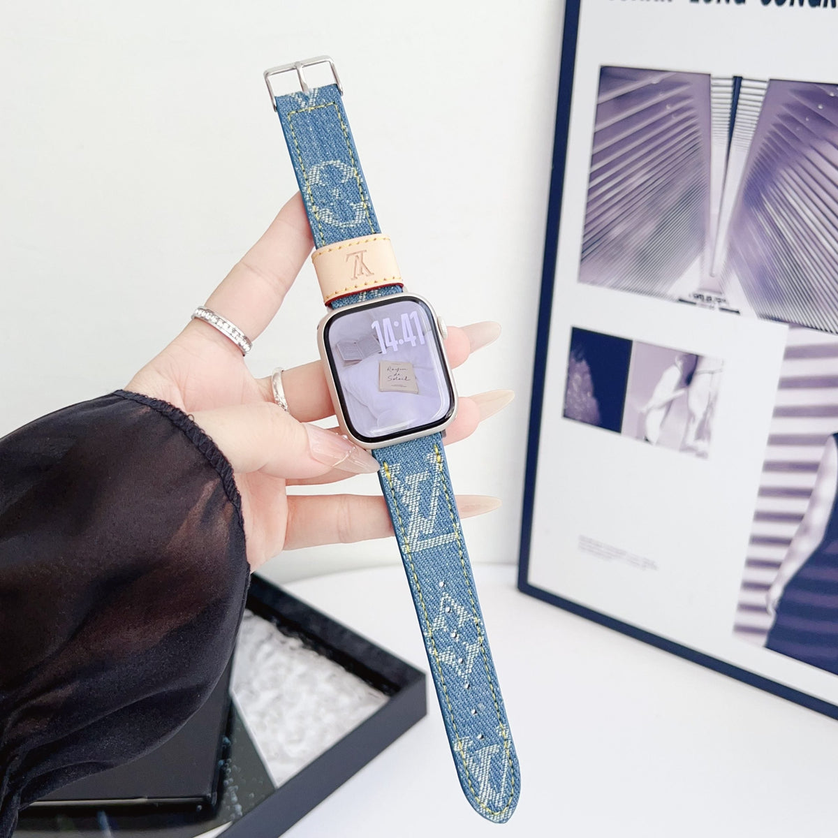 Fabric LV Apple Watch Band for 42mm-44mm-45mm