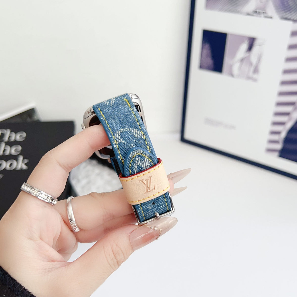 Fabric LV Apple Watch Band for 38mm-40mm-41mm
