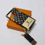 Reverse Golden Monogram LV Eye Trunk iPhone Case For 11 12 13 14 15 16 Pro Max Plus Series for 13-pr