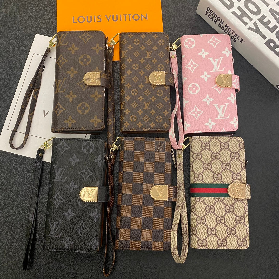 LV Wallet Phone Case Samsung Galaxy S 22 / 23 / 24 / 25 / 26 Plus / Ultra for s22