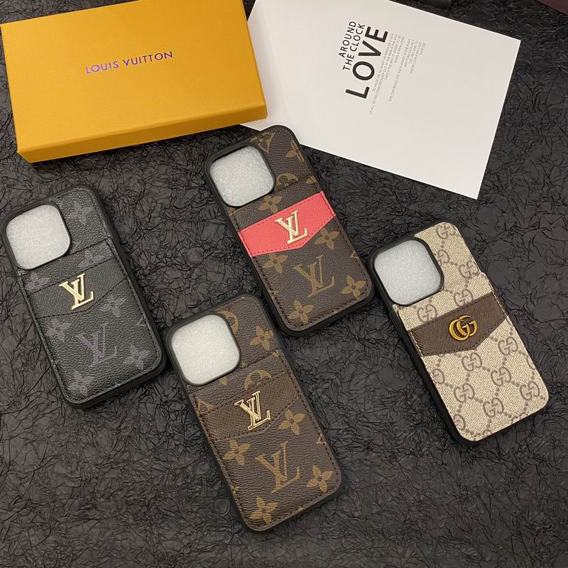 Luxury Leather LV Phone Case Style Card Holder For I Pro Max Plus for 12