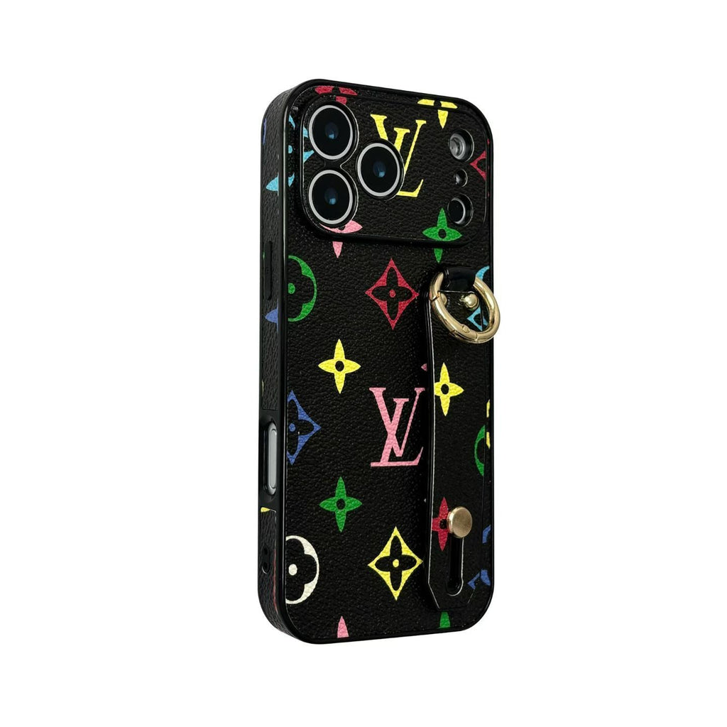 LV Hand Strap Back Cover Case For 13-17 / Pro / Pro Max / Plus / Air for 13-pro