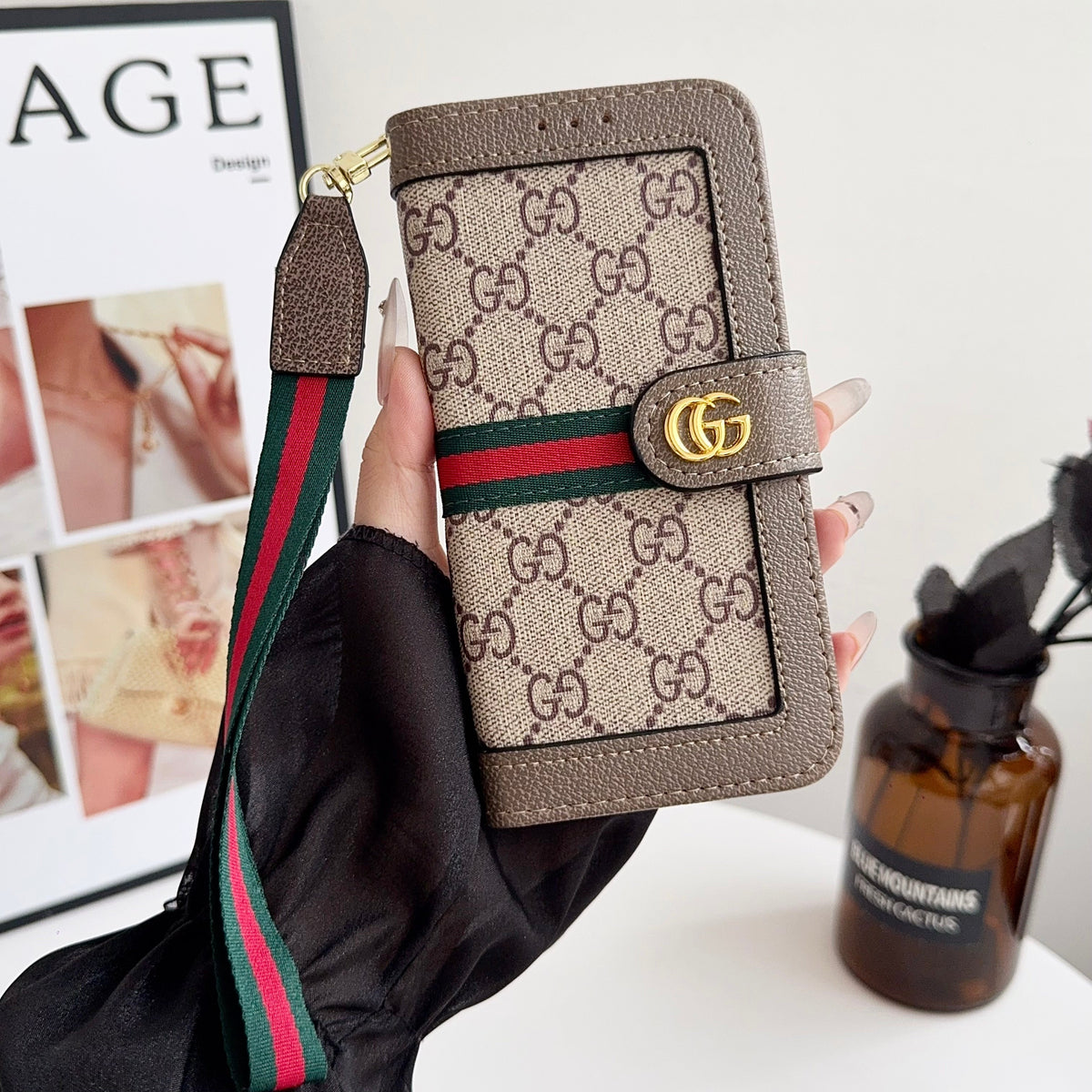 Louis Vuitton Flip Folio iPhone Case For 17/Pro/Pro Max/Air for 17-air