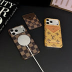 LV MagSafe Magnet Card Holder Phone Case For iPhone 13-17 / Pro / Pro Max / Plus / Air