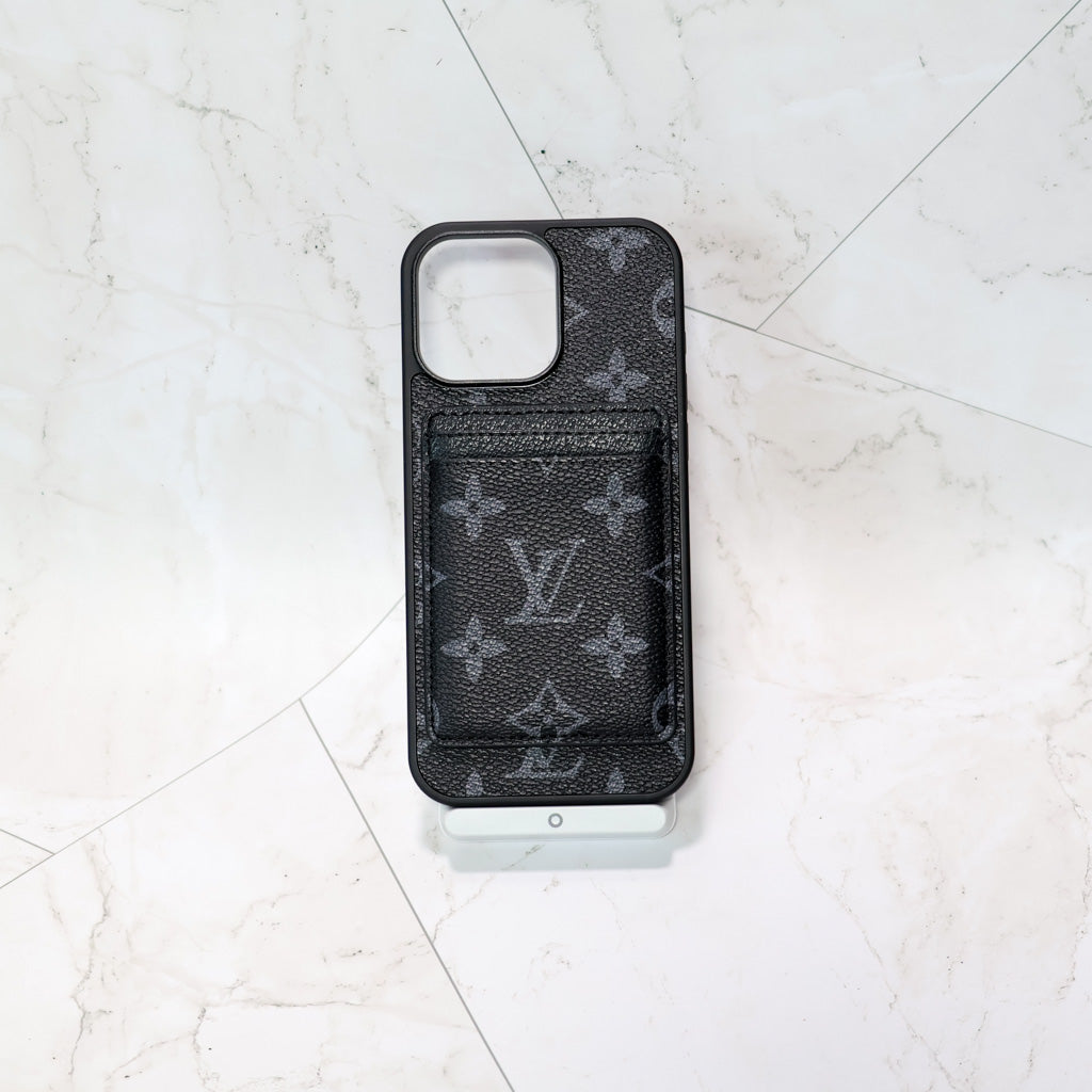 Louis V MagSafe iPhone Case Card Holder For 12-16 Pro Max Plus for 12-pro-max
