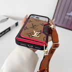 Multicolor LV Monogram Crossbody Wallet Case For 13-17 / Pro / Pro Max for 13-pro