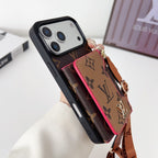 Multicolor LV Monogram Crossbody Wallet Case For 13-17 / Pro / Pro Max for 13-pro