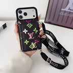 Multicolor LV Monogram Crossbody Wallet Case For 13-17 / Pro / Pro Max for 13-pro-max