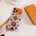 Multicolor Monogram White LV Case iPhone 14-17 / Pro / Pro Max for 14-pro-max