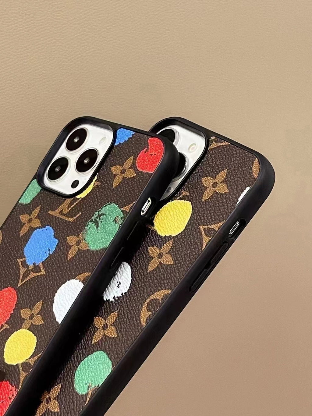 LV iPhone Case Paint Spots Design For 11 12 13 14 Pro Max for 11-pro
