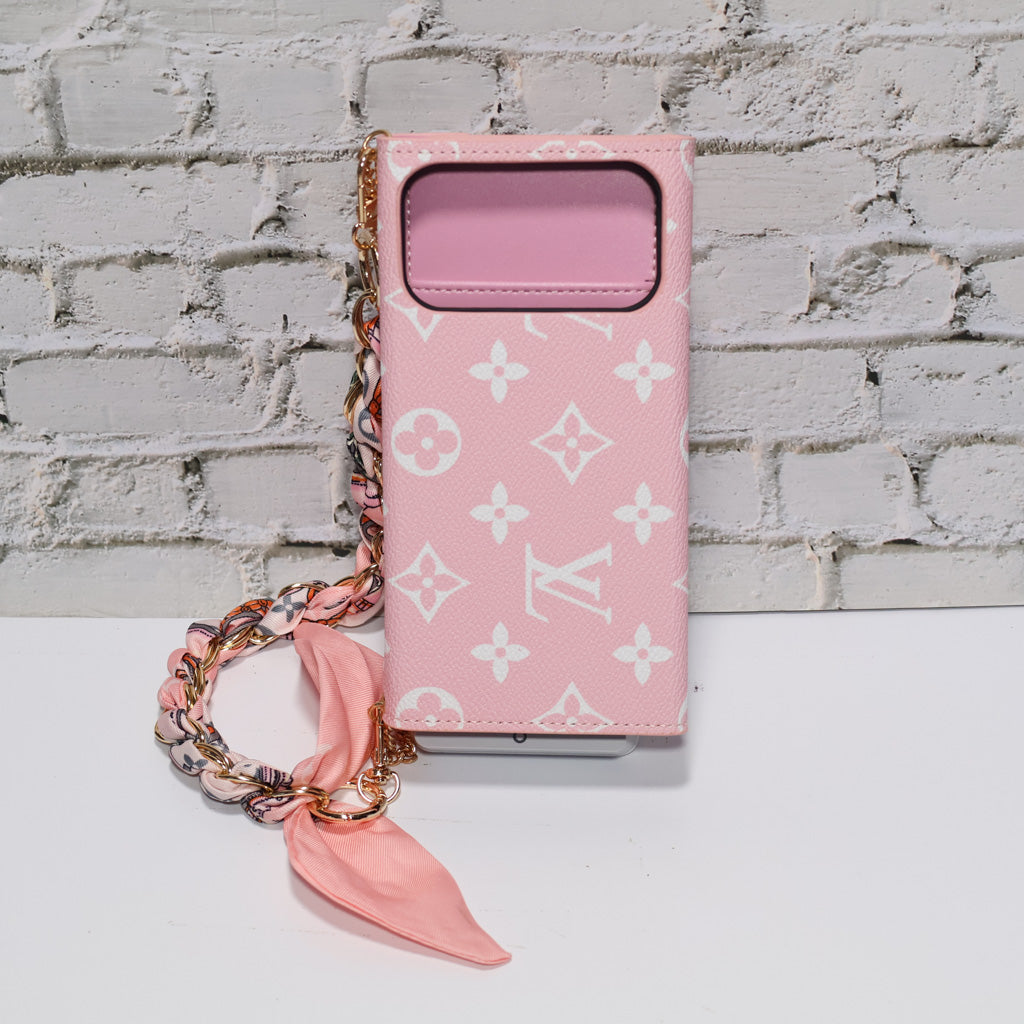 LV iPhone Case Pink Monogram Crossbody Wallet For 17/ Pro/ Pro Max/ Air for iphone-17-pro-max