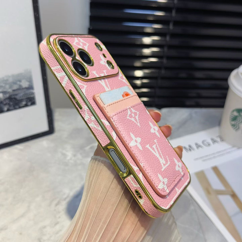 LV Pattern Leather iPhone Case 12-17 / Pro / Pro Max / Plus / Air for 12-pro