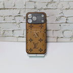 LV Style Card Holder Phone Case For iPhone 12-17 / Pro / Pro Max / Plus for 13