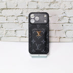 LV Style Card Holder Phone Case For iPhone 12-17 / Pro / Pro Max / Plus for 12-pro-max