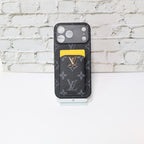 LV Style Card Holder Phone Case For iPhone 12-17 / Pro / Pro Max / Plus for 12-pro