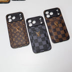 LV Style Card Holder Phone Case For iPhone 12-17 / Pro / Pro Max / Plus for 12-pro