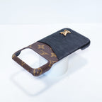 LV Accent Leather Phone Case iPhone 17 Series for 17-air