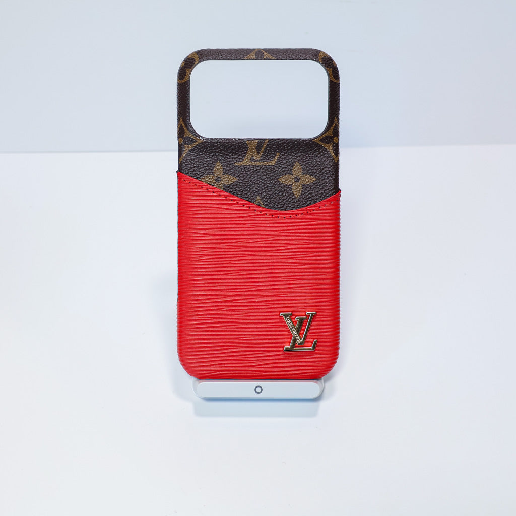LV Accent Leather Phone Case iPhone 17 Series for 17-air
