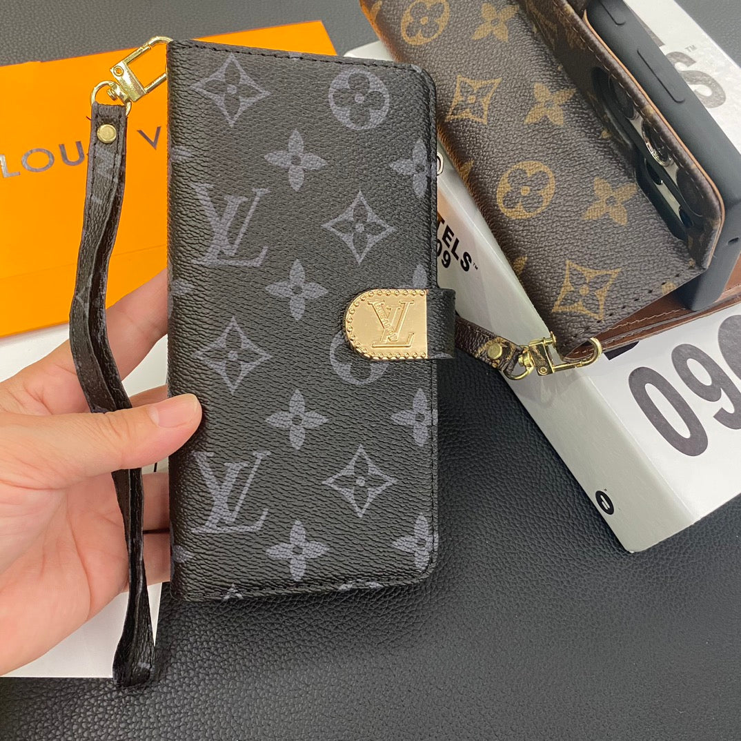 LV Wallet Phone Case Samsung Galaxy S 22 / 23 / 24 / 25 / 26 Plus / Ultra for s22-plus