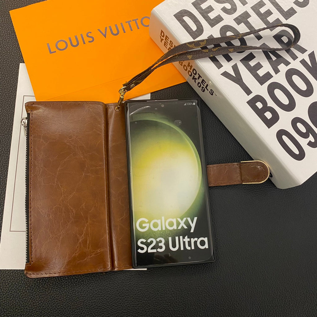 LV Wallet Phone Case Samsung Galaxy S 22 / 23 / 24 / 25 / 26 Plus / Ultra for s22