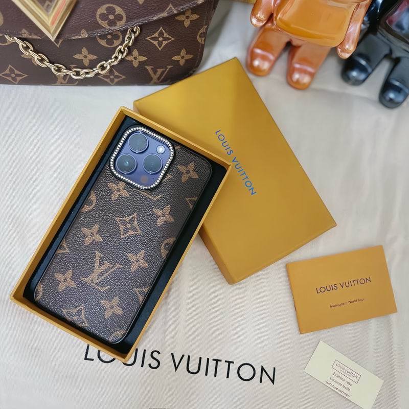 Classic LV iPhone Case For iPhone 12 / 13 / 14 / 15 / 16 / Pro / Pro Max for 12-pro
