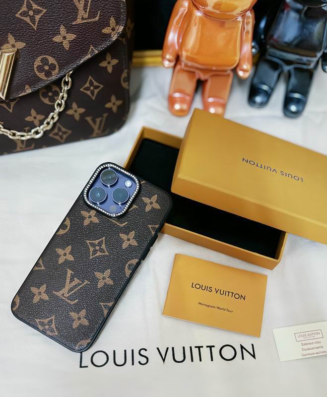 Classic LV iPhone Case For iPhone 12 / 13 / 14 / 15 / 16 / Pro / Pro Max for 13-pro