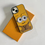 Louis Vuitton Phone Case Minions Card Holder For 11 12 13 14 Pro Max Plus for 11-pro