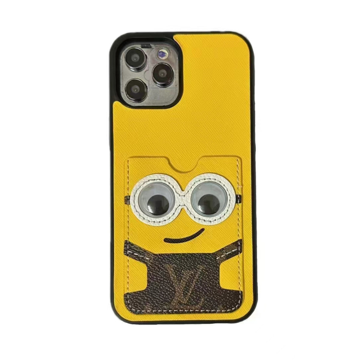 Louis Vuitton Phone Case Minions Card Holder For 11 12 13 14 Pro Max Plus for 11-pro-max