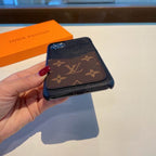 Fashion LV iPhone Case Monogram Card Leather Slot For I Pro Max Plus for 13
