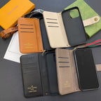 LV iPhone Case Wallet Style For 12 13 14 15 16 Pro Max Plus Series for 11