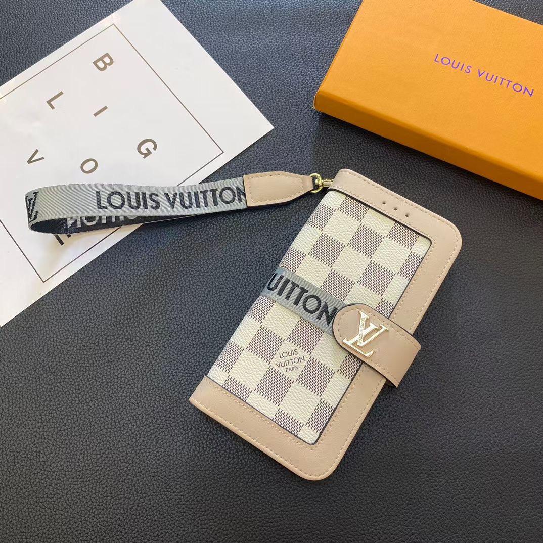 LV iPhone Case Wallet Style For 12 13 14 15 16 Pro Max Plus Series for 11