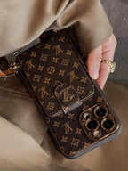 LV Case iPhone 15 Pro Max Detachable Belt Crossbody Style for 12-pro
