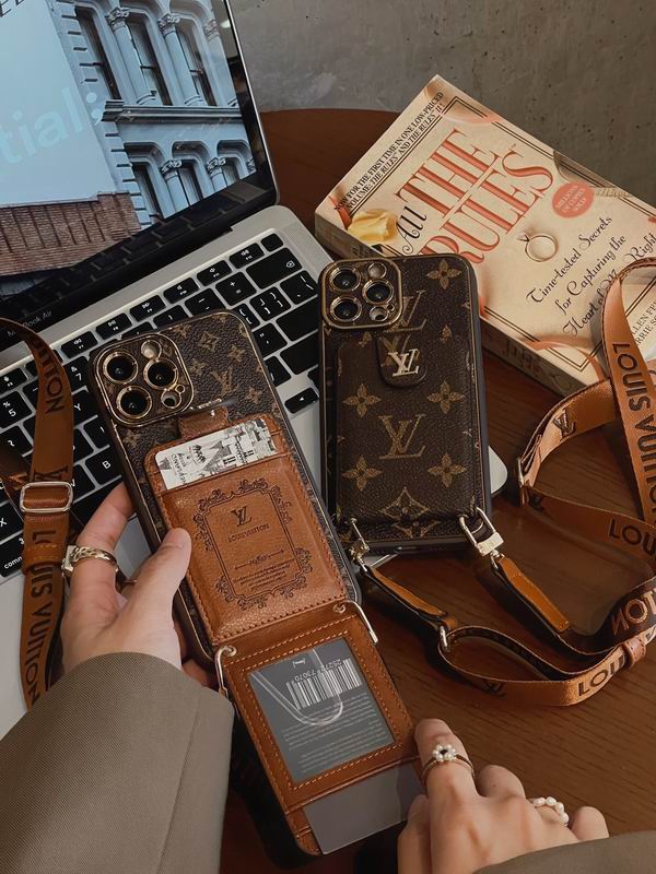 LV Case iPhone 15 Pro Max Detachable Belt Crossbody Style for 12-pro-max